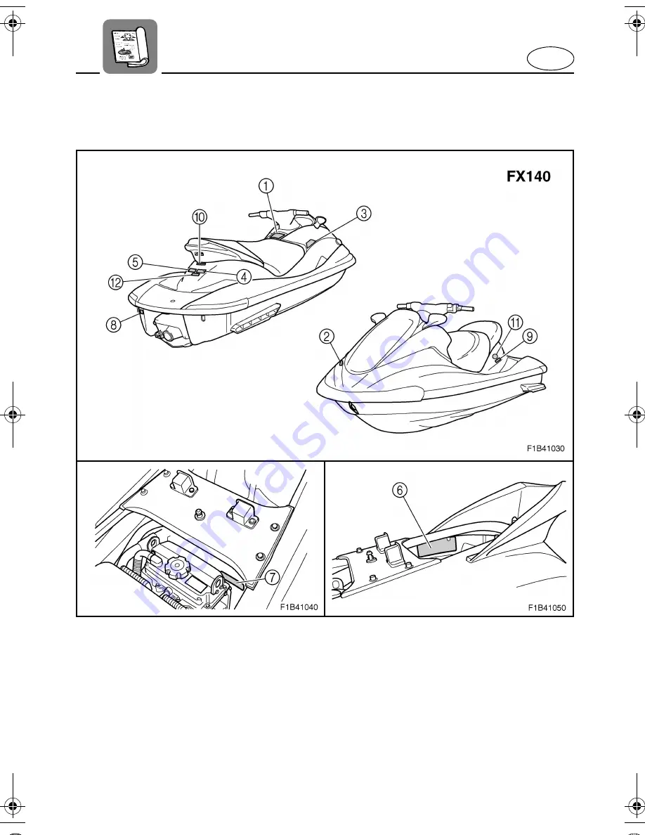 Yamaha FX140 WaveRunner 2003 Owner'S/Operator'S Manual Download Page 10