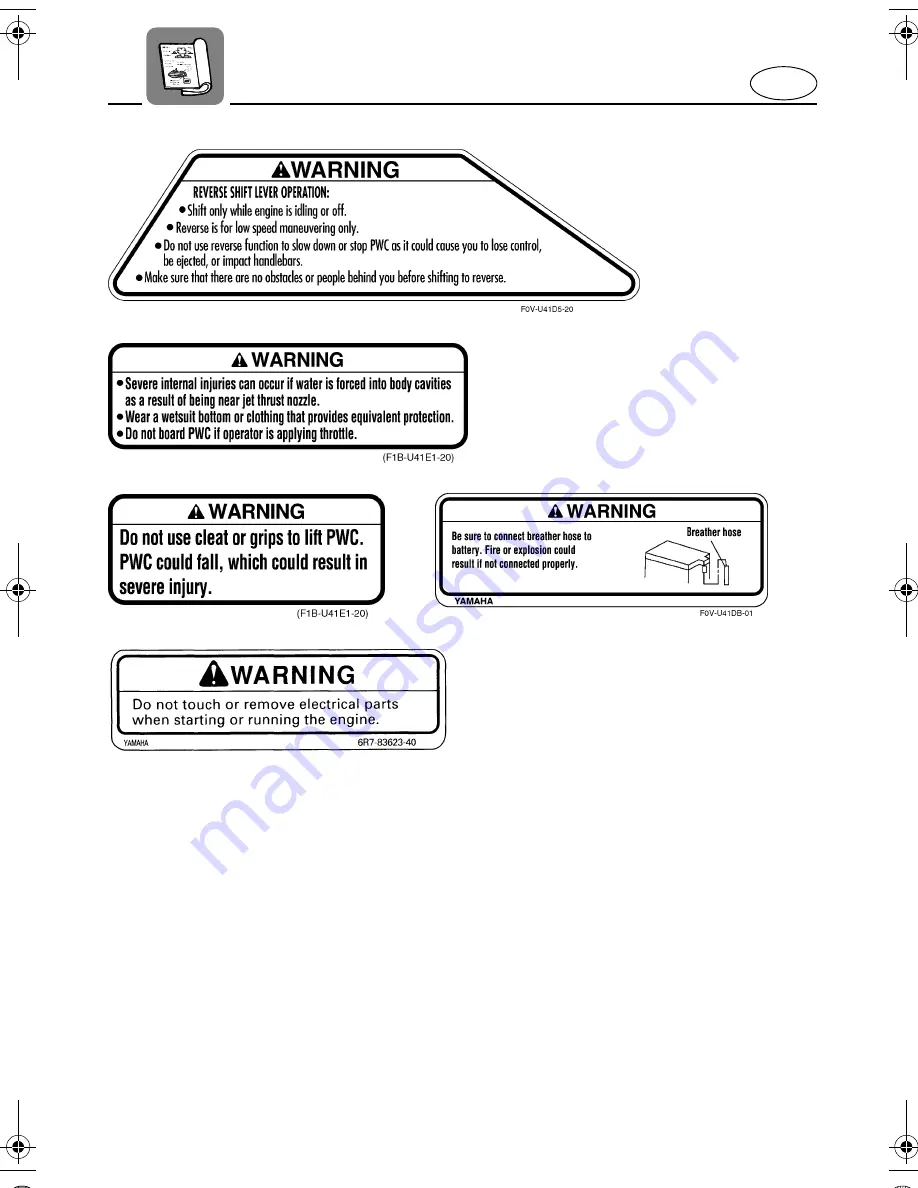 Yamaha FX140 WaveRunner 2003 Скачать руководство пользователя страница 12