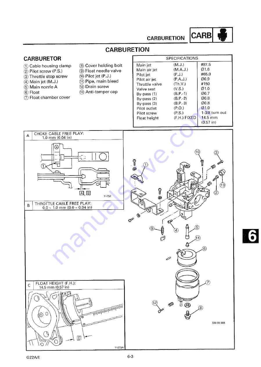 Yamaha G22 A/E Скачать руководство пользователя страница 205