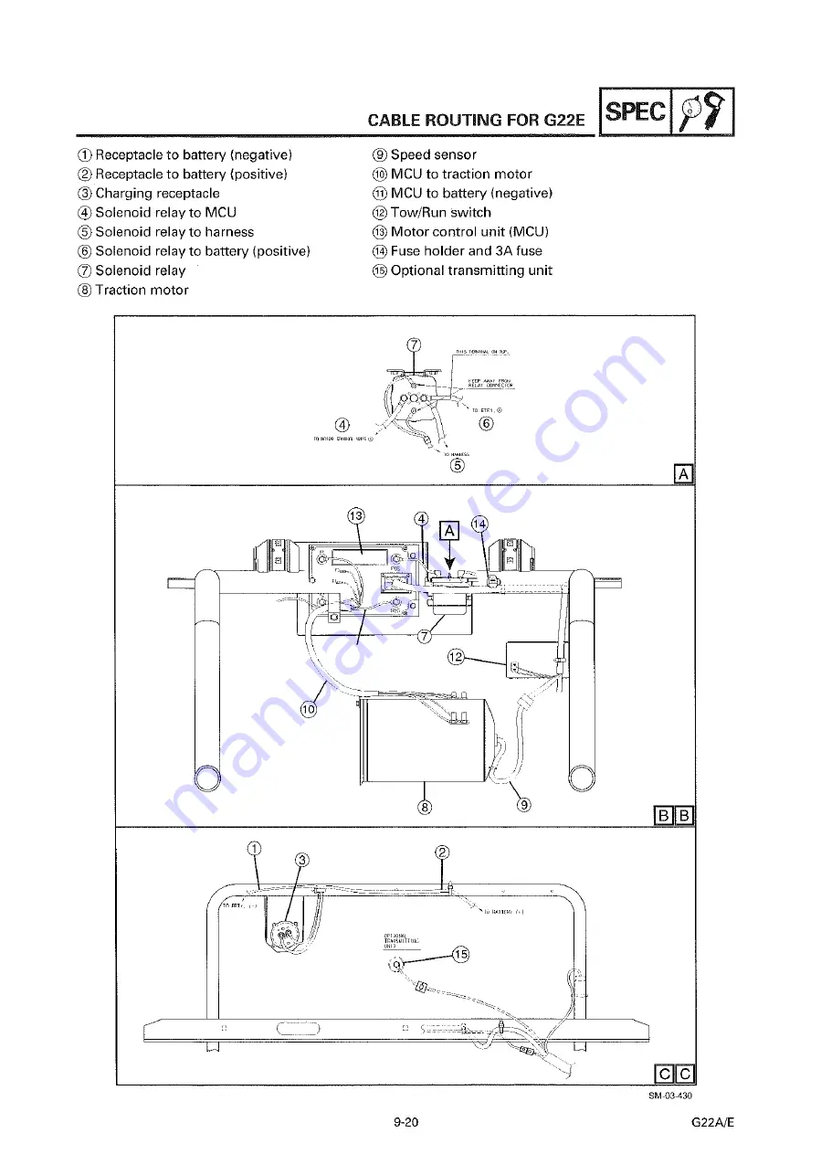 Yamaha G22 A/E Service Manual Download Page 304