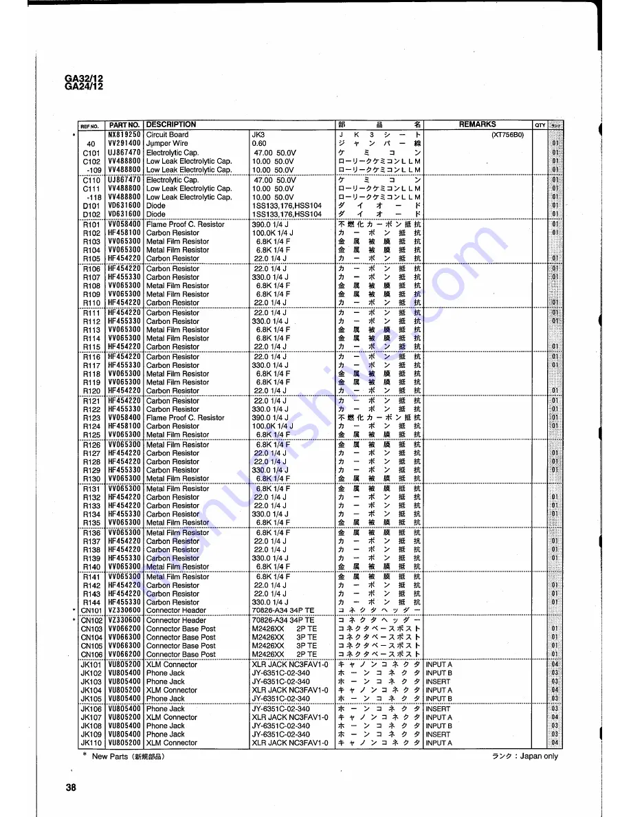 Yamaha GA32/12 GA24/12 Скачать руководство пользователя страница 88