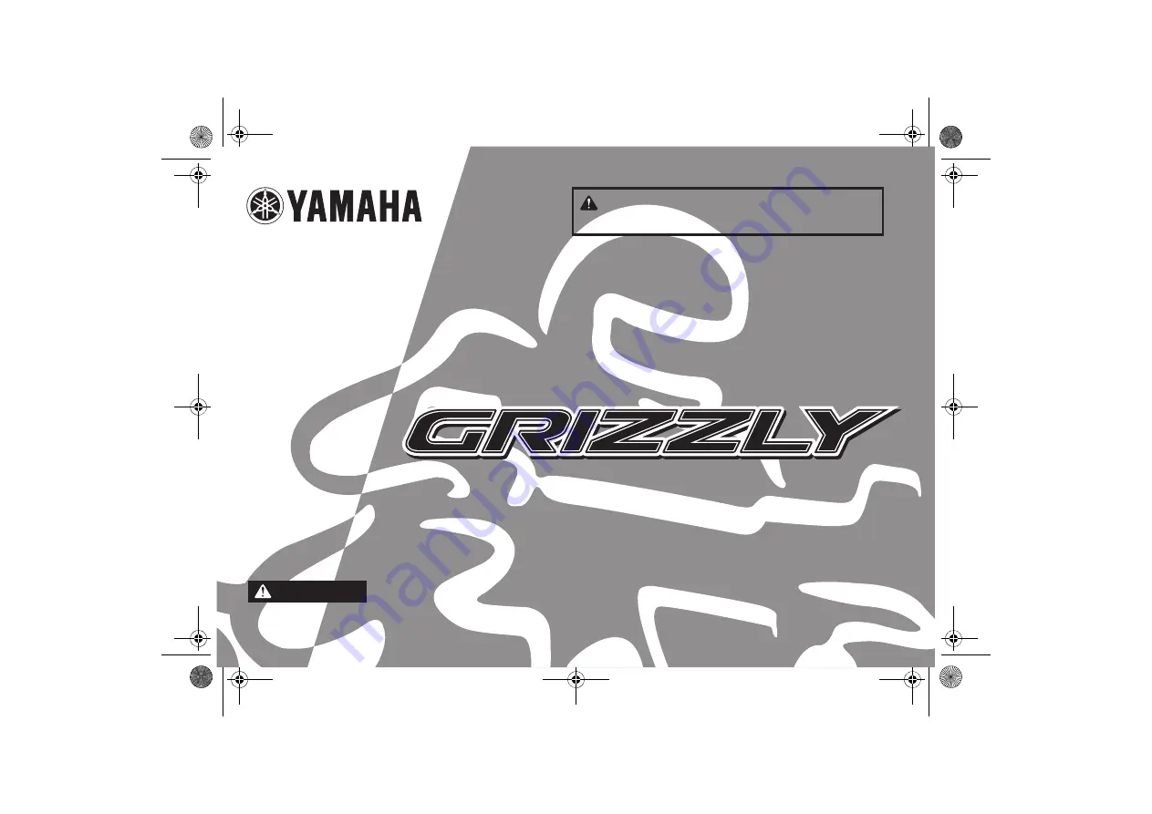 Yamaha GRIZZLY YFM70GPXH Owner'S Manual Download Page 3