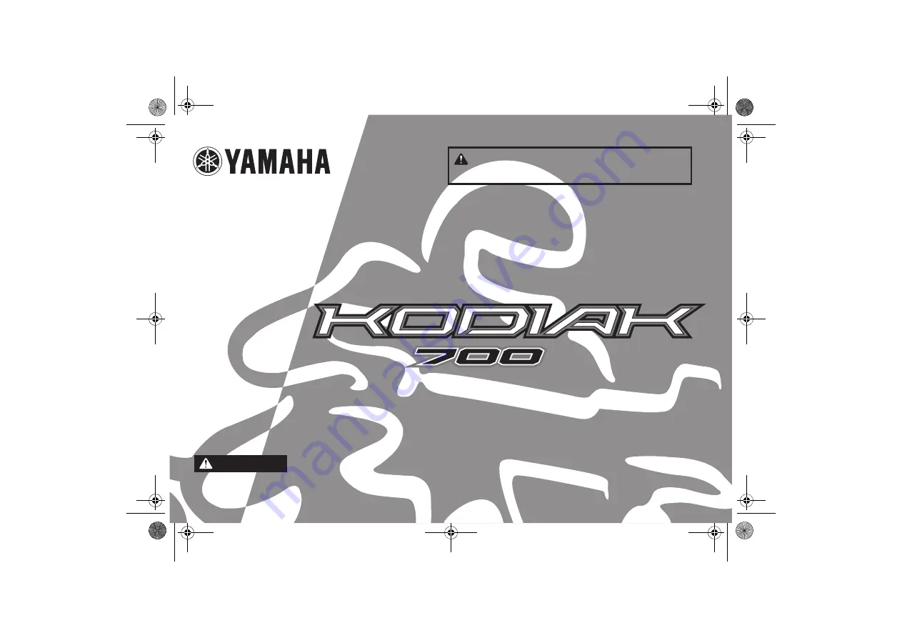 Yamaha KODIAK 700 Owner'S Manual Download Page 3