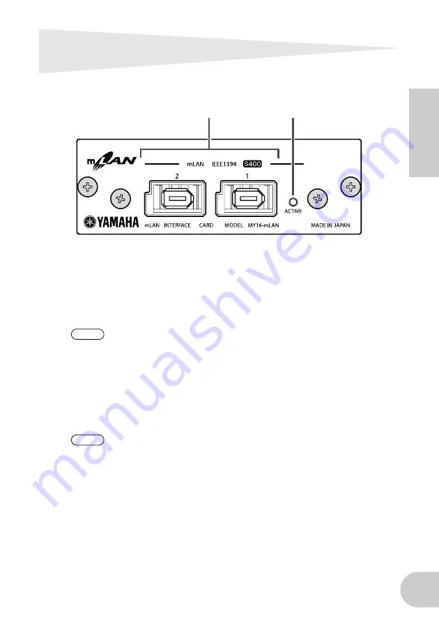 Yamaha mLAN MY16 Owner'S Manual Download Page 9