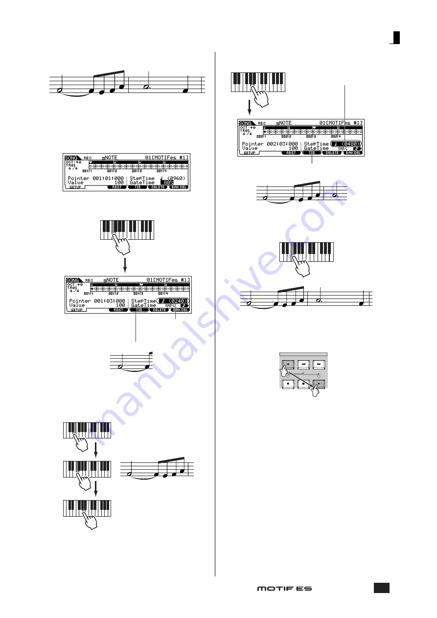 Yamaha MOTIF ES8 Manual De Instrucciones Download Page 239