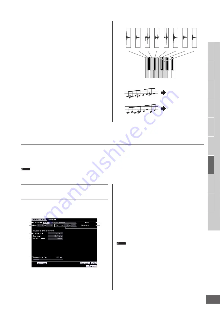 Yamaha MOTIF X5 Bedienungsanleitung Download Page 243