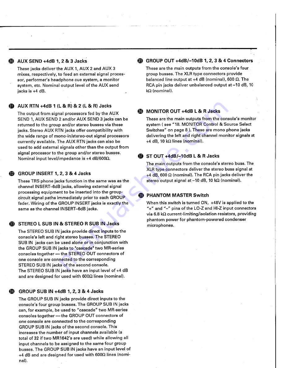 Yamaha MR842 Operation Manual Download Page 11