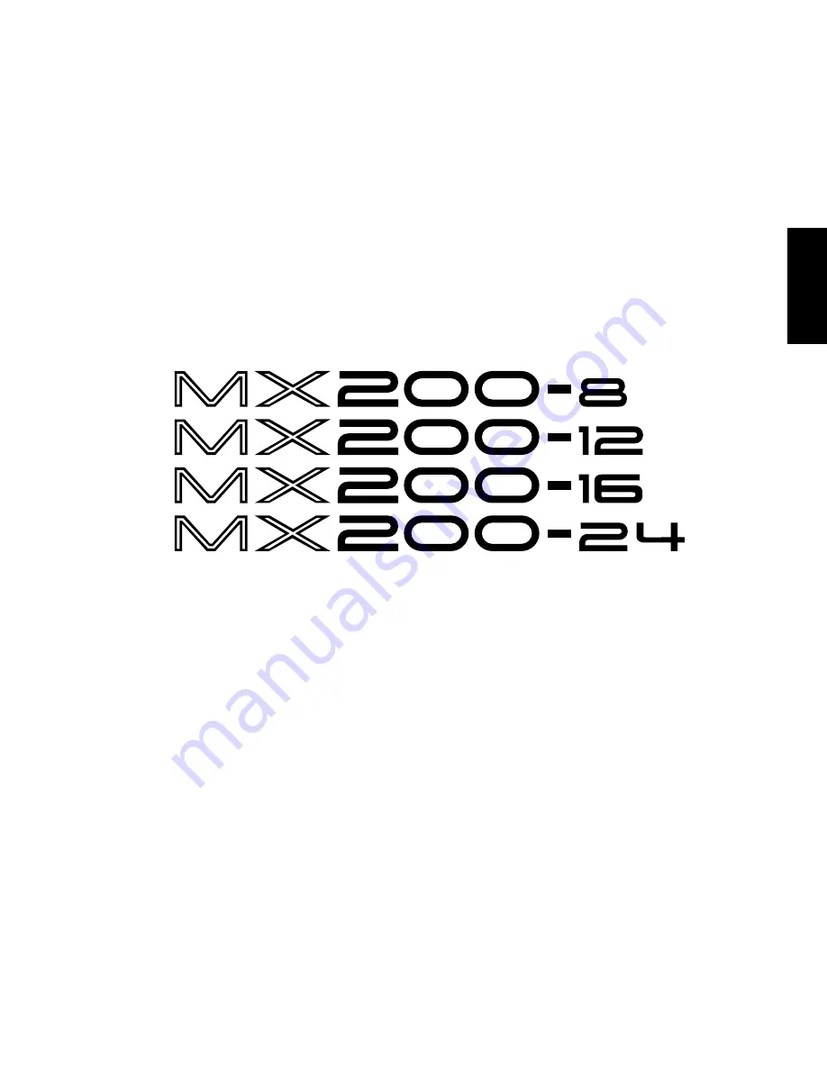 Yamaha MX200-12 Operation Manual Download Page 15