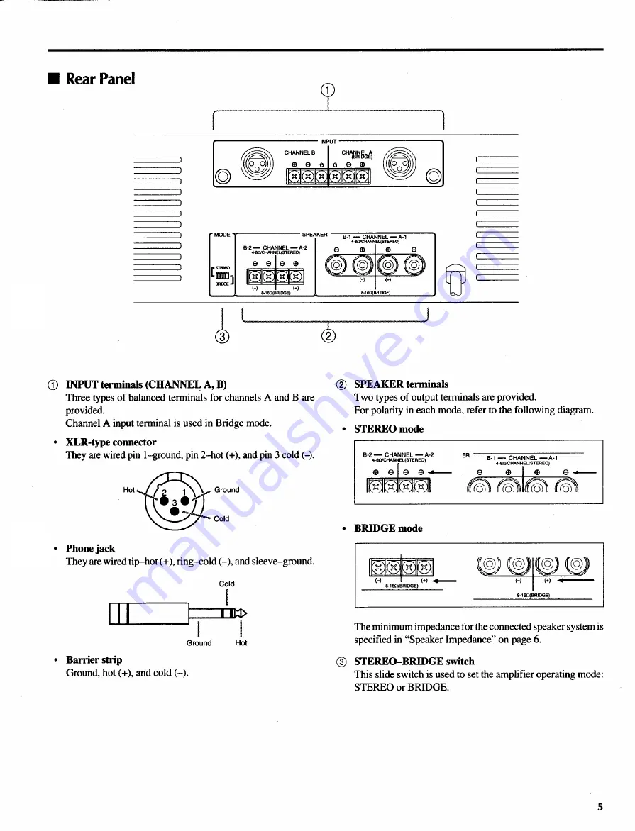 Yamaha P1500 Owner'S Manual Download Page 5