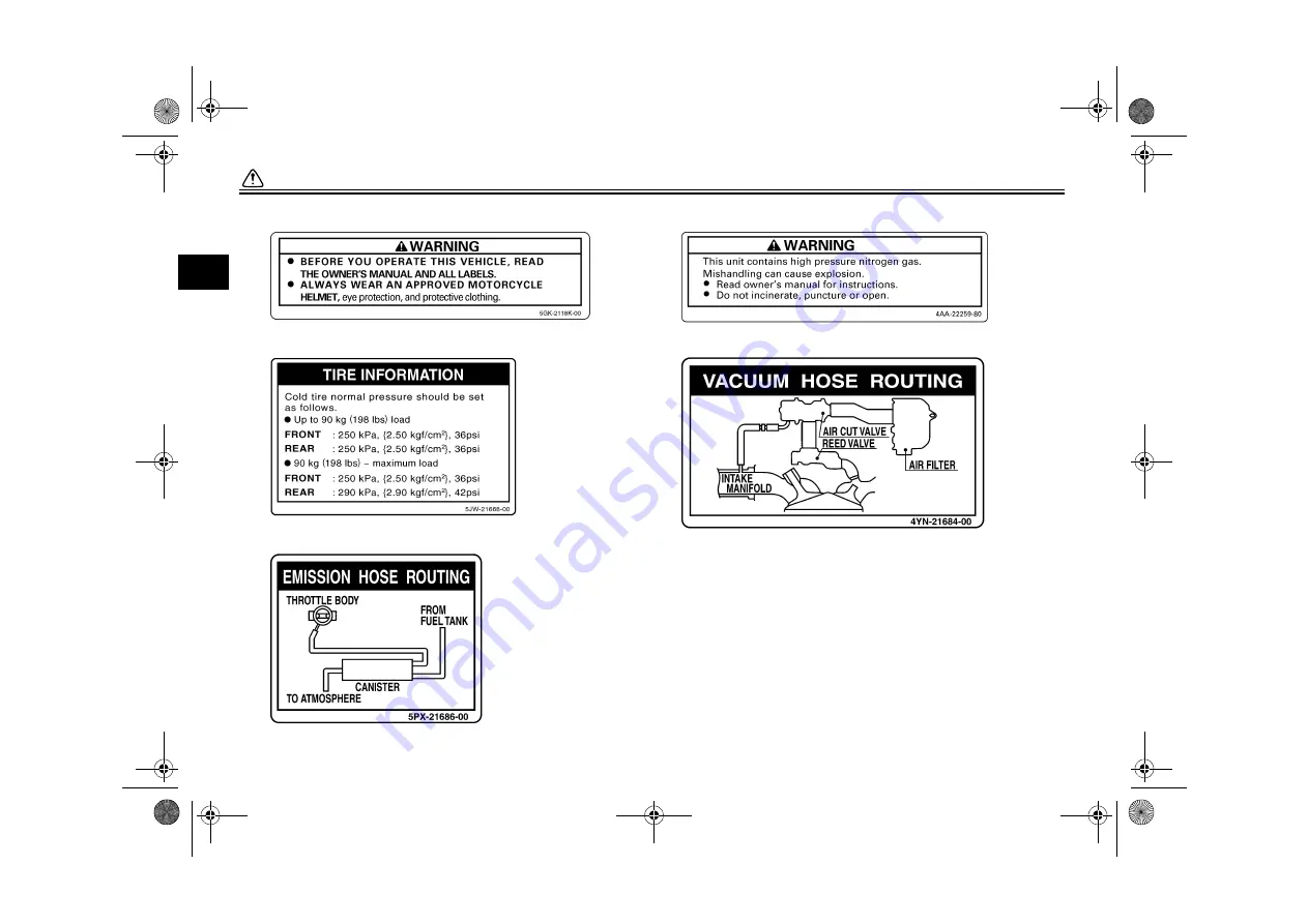 Yamaha Road Star Warrior 2006 Owner'S Manual Download Page 14