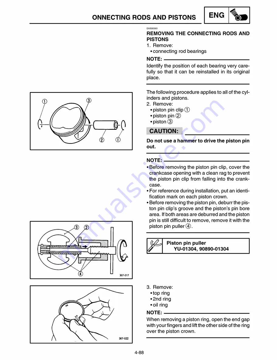 Yamaha Royal Star Tour Deluxe XVZ13CTTC Supplementary Service Manual Download Page 313