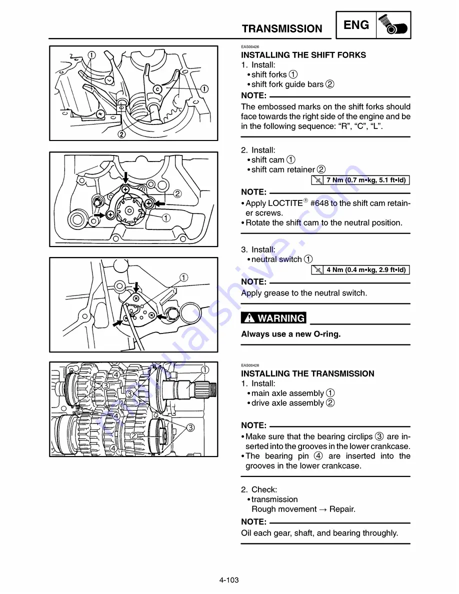 Yamaha Royal Star Tour Deluxe XVZ13CTTC Supplementary Service Manual Download Page 328