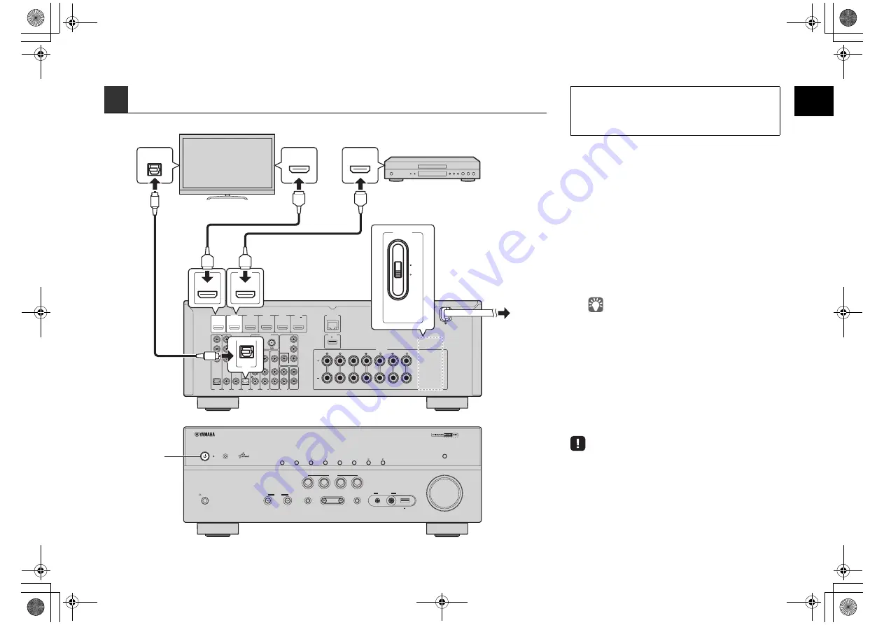 Yamaha RX-V575 Setup Manual Download Page 6