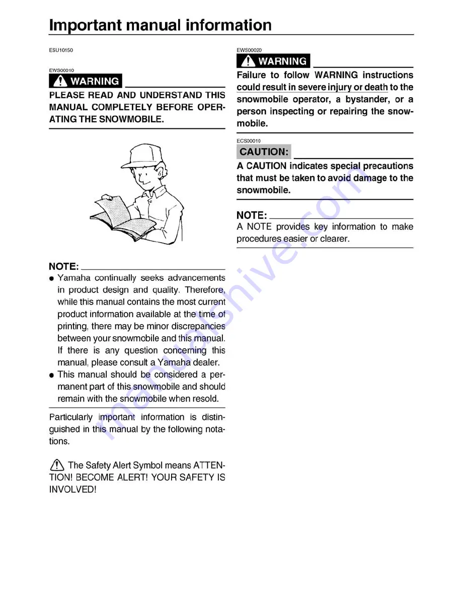 Yamaha RX10RX Owner'S Manual Download Page 4