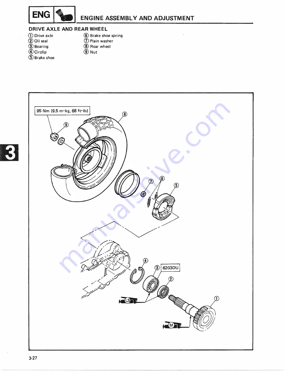 Yamaha SH50A Service Manual Download Page 64