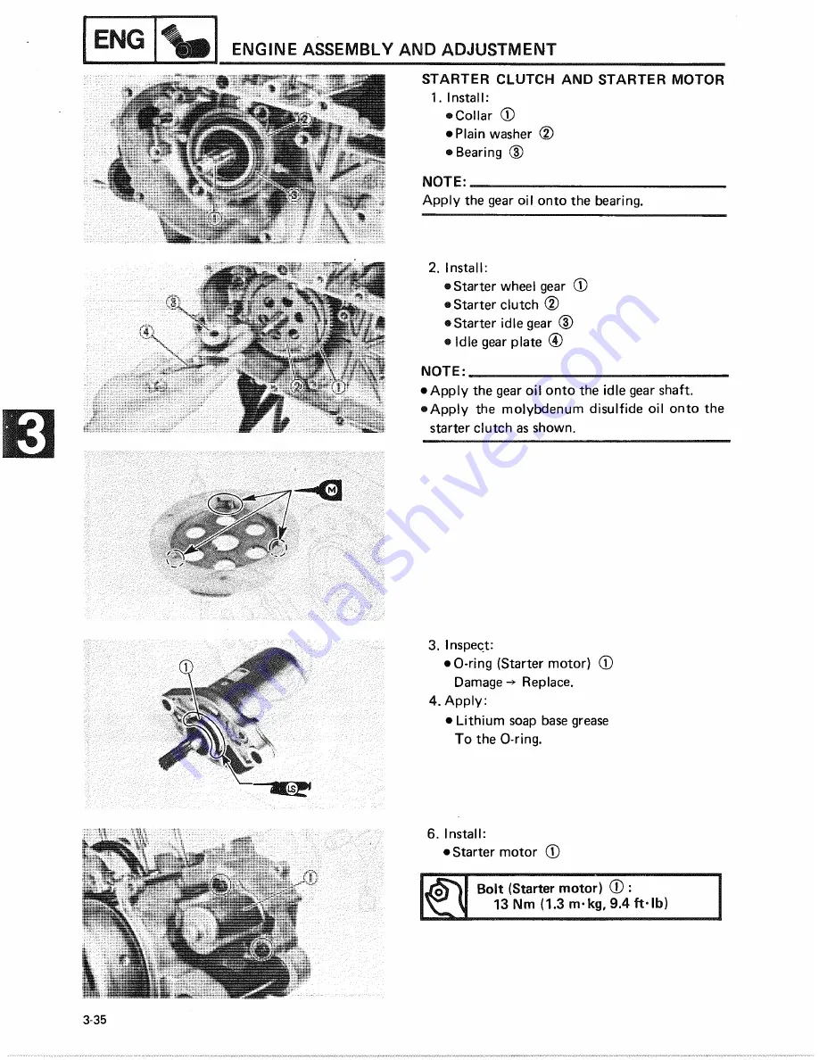 Yamaha SH50A Service Manual Download Page 72