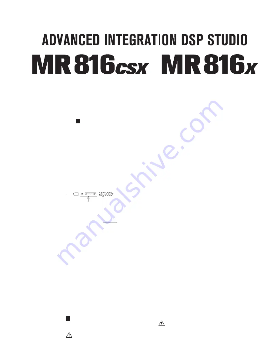 Yamaha Steinberg MR816SCX Service Manual Download Page 91