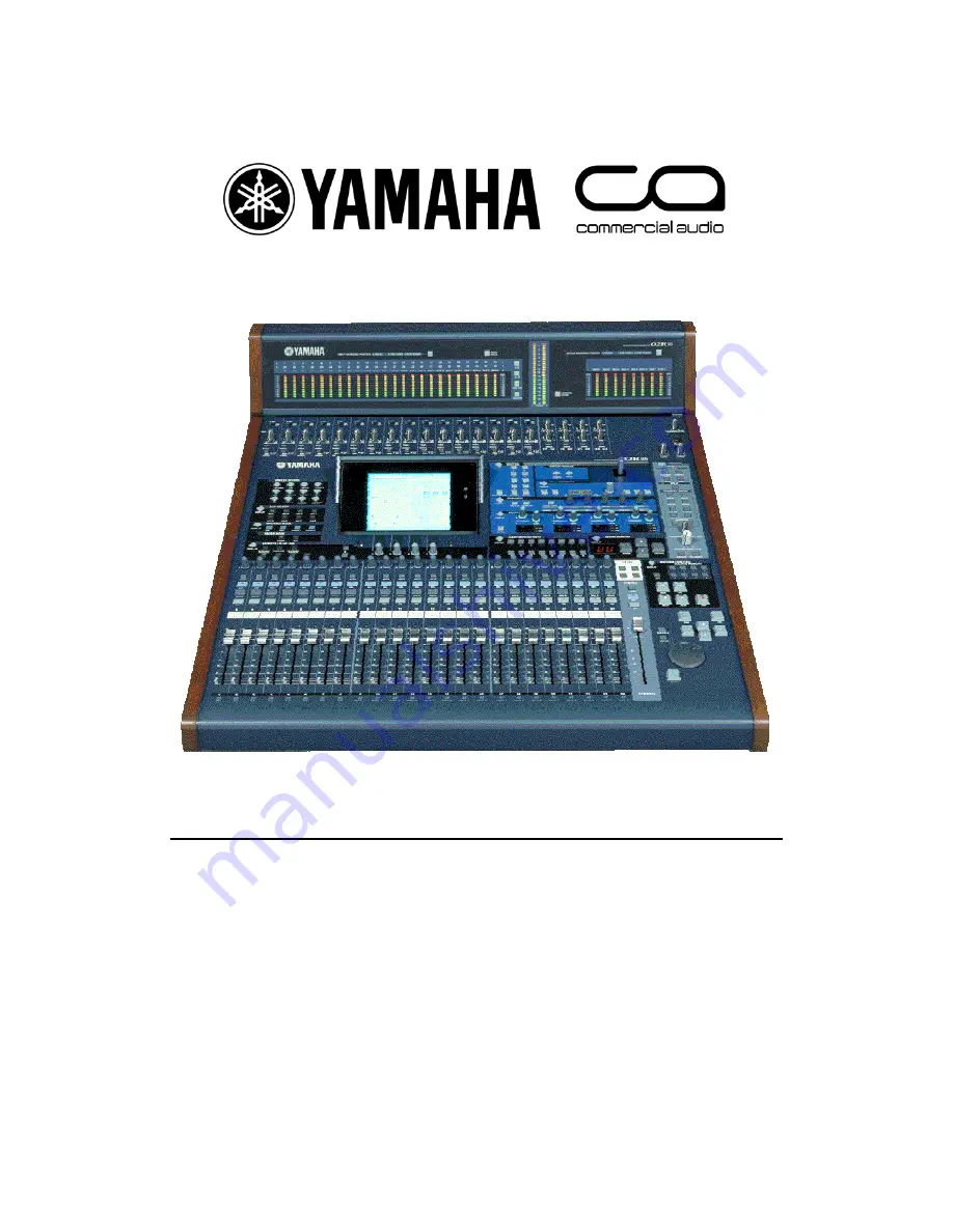 Yamaha Studio Manager V2 02R96 Editor Quick Start Manual Download Page 1