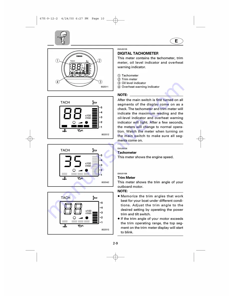 Yamaha SX150Z Owner'S Manual Download Page 30