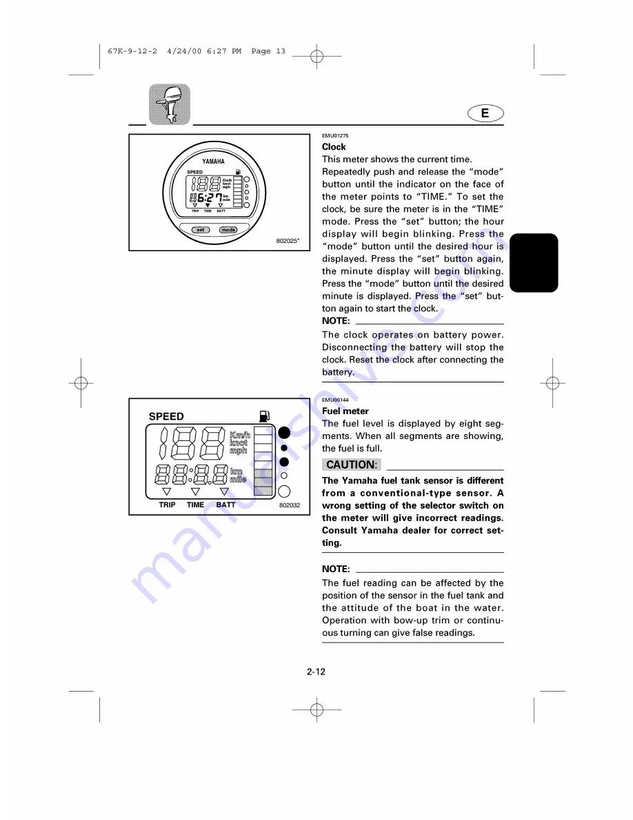 Yamaha SX150Z Owner'S Manual Download Page 33