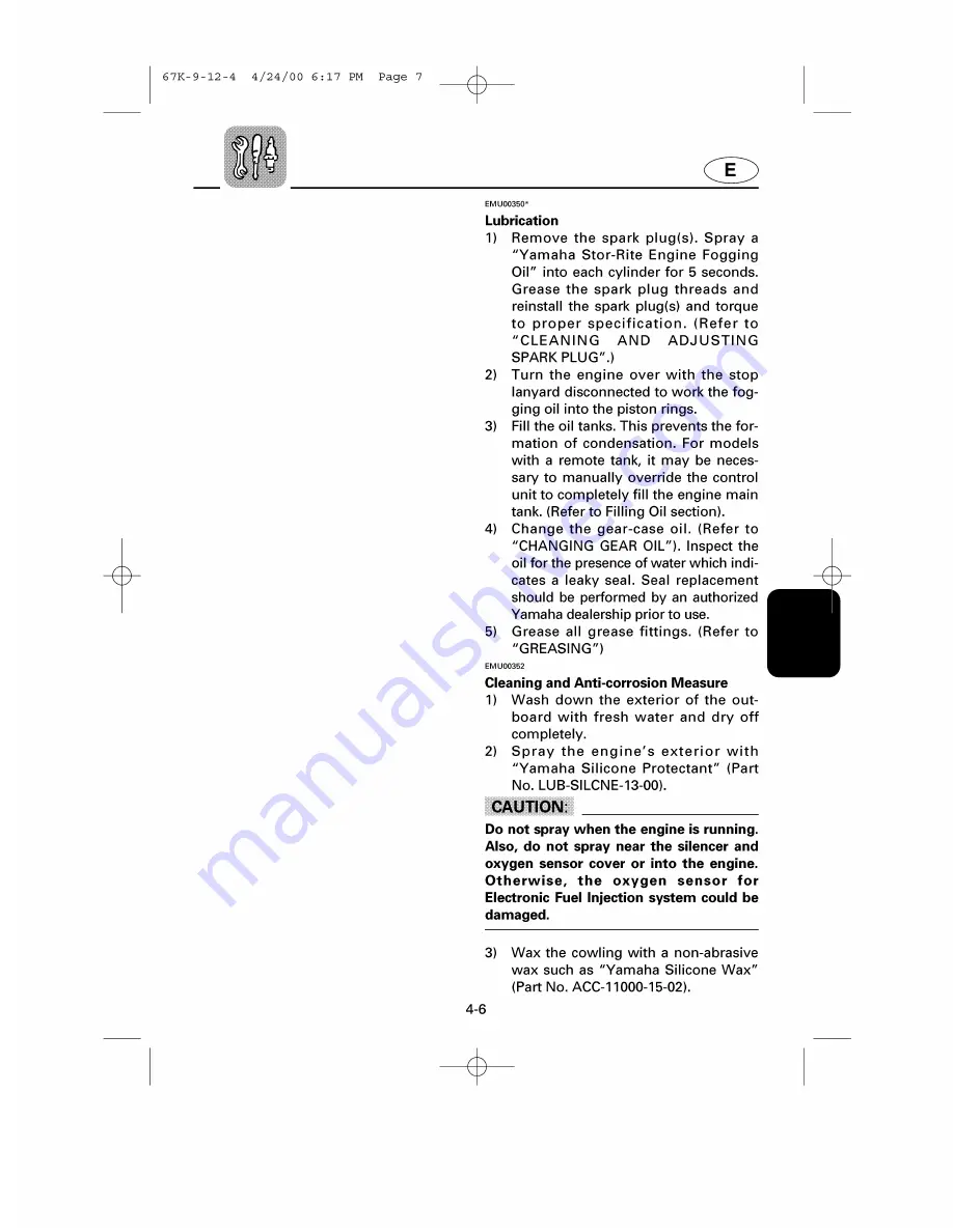 Yamaha SX150Z Owner'S Manual Download Page 73