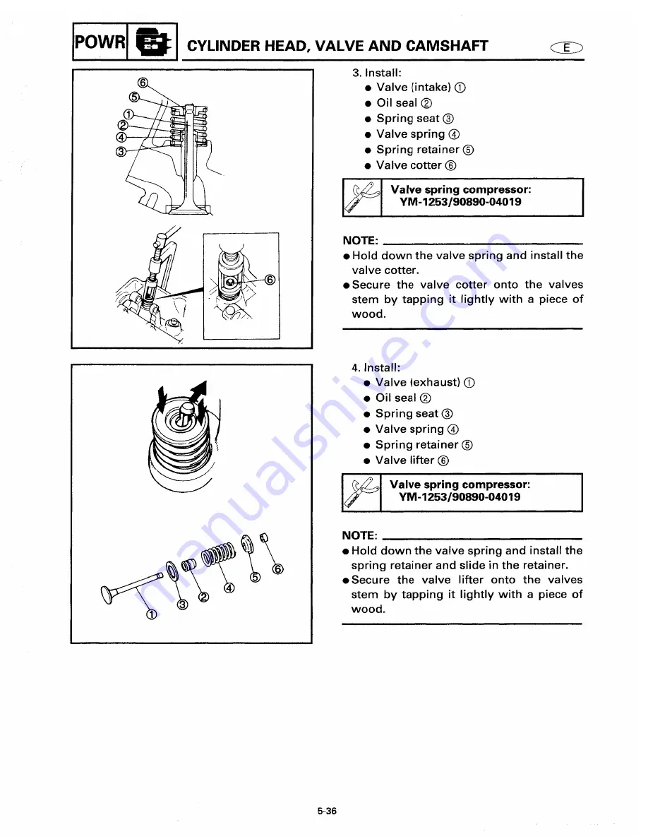 Yamaha T9.9W Service Manual Download Page 101