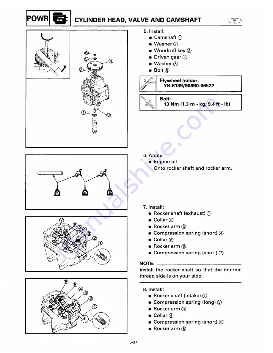 Yamaha T9.9W Service Manual Download Page 102