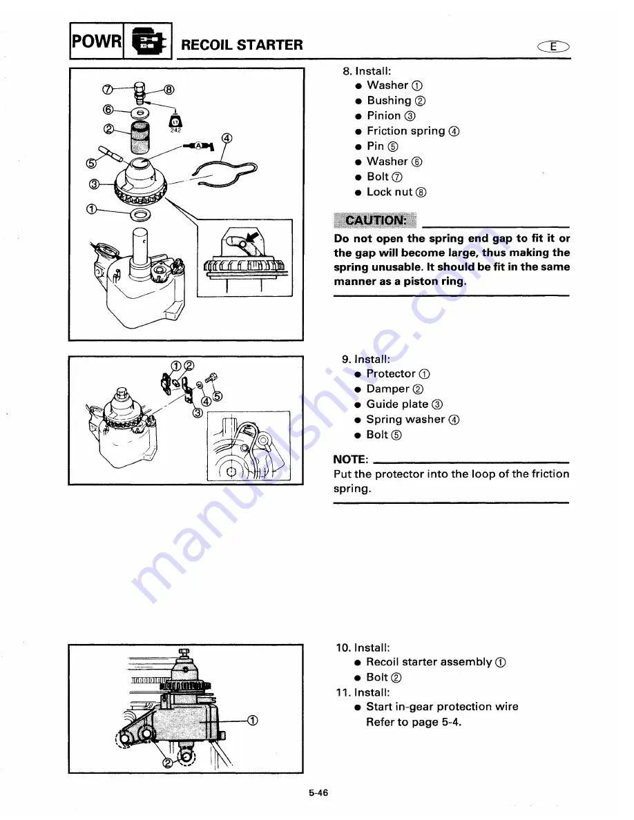 Yamaha T9.9W Service Manual Download Page 111