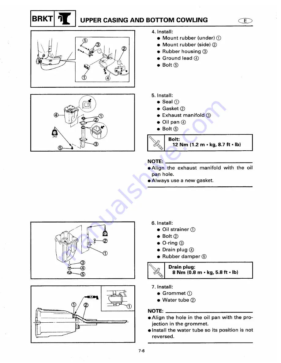 Yamaha T9.9W Service Manual Download Page 145