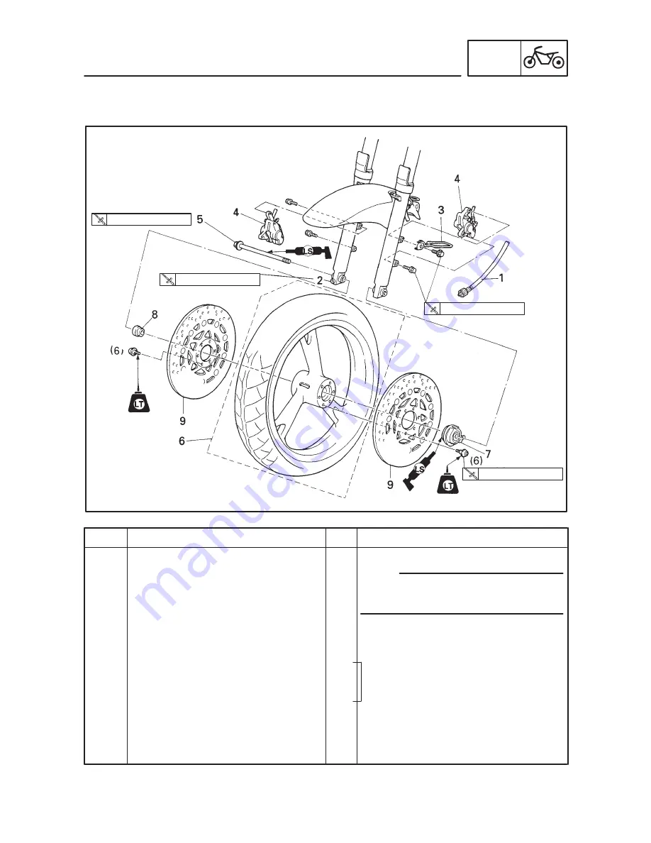 Yamaha TDM850 1996 Скачать руководство пользователя страница 218