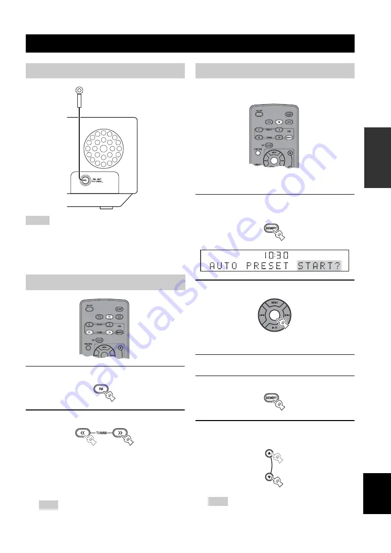 Yamaha TSX-120BL Owner'S Manual Download Page 17