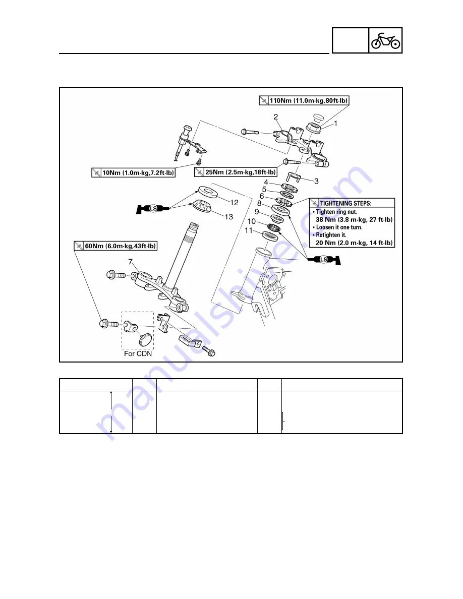 Yamaha TT-R125(V) Owner'S Service Manual Download Page 530