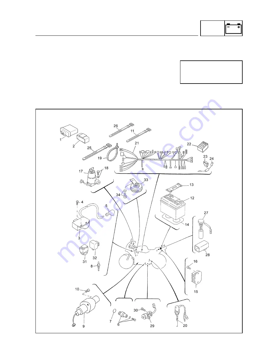 Yamaha TZR50 '03 Service Manual Download Page 204