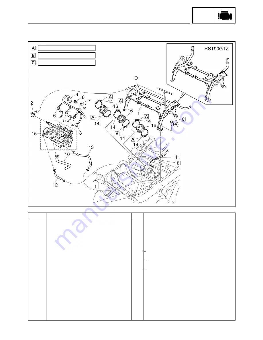 Yamaha Vector RS90GTZ Service Manual Download Page 360