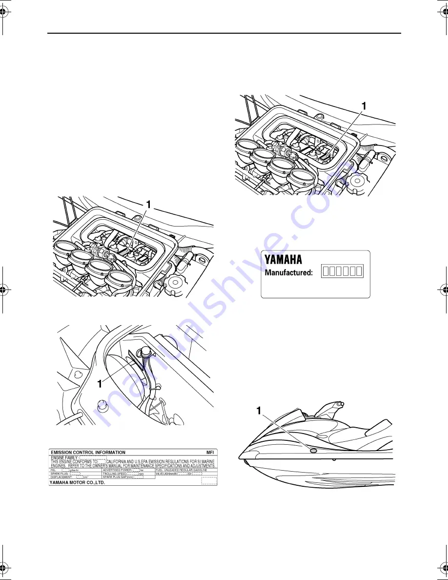 Yamaha VX WaveRunner 2007 Owner'S/Operator'S Manual Download Page 7