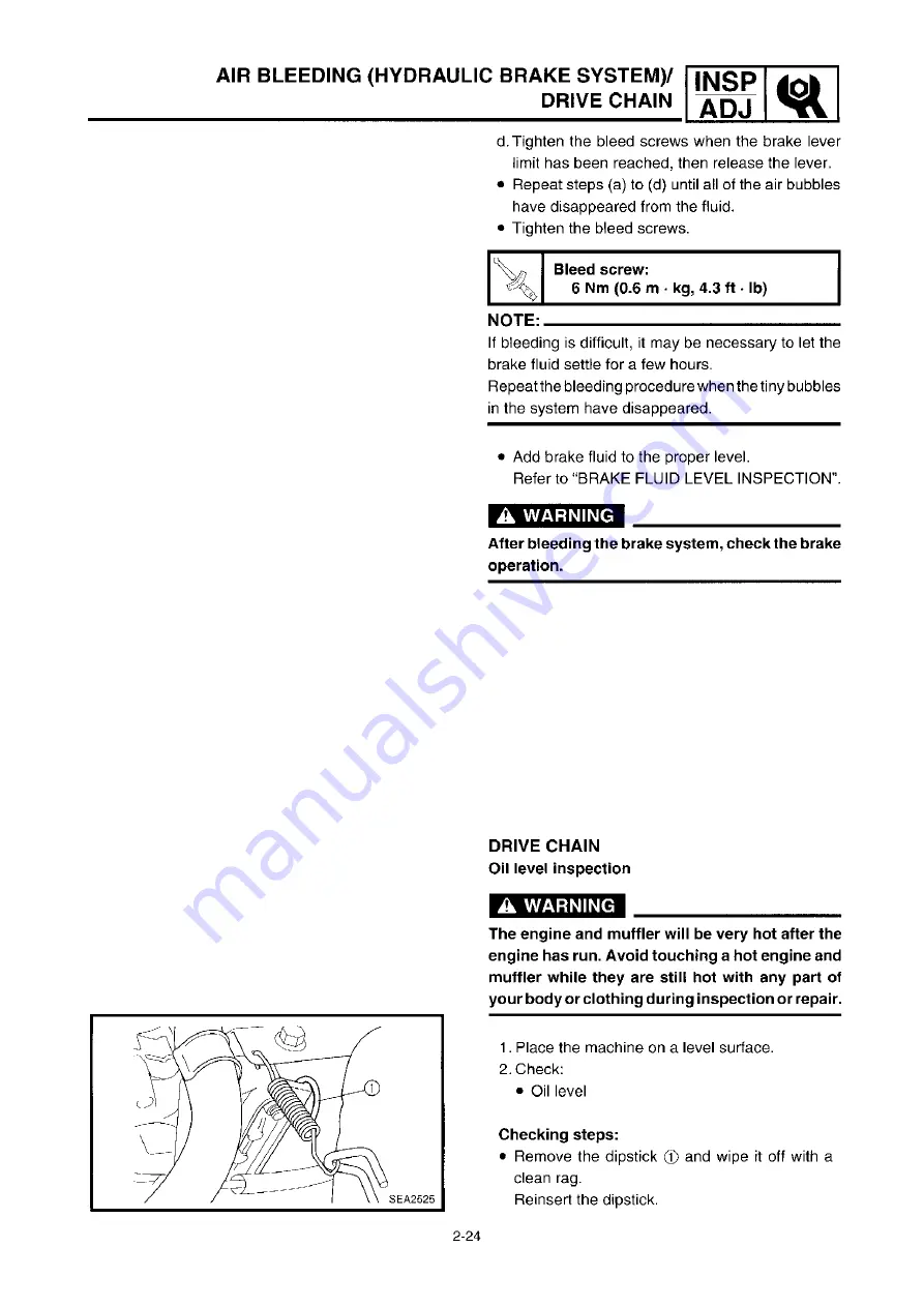 Yamaha VX600ERG 2001 Service Manual Download Page 38