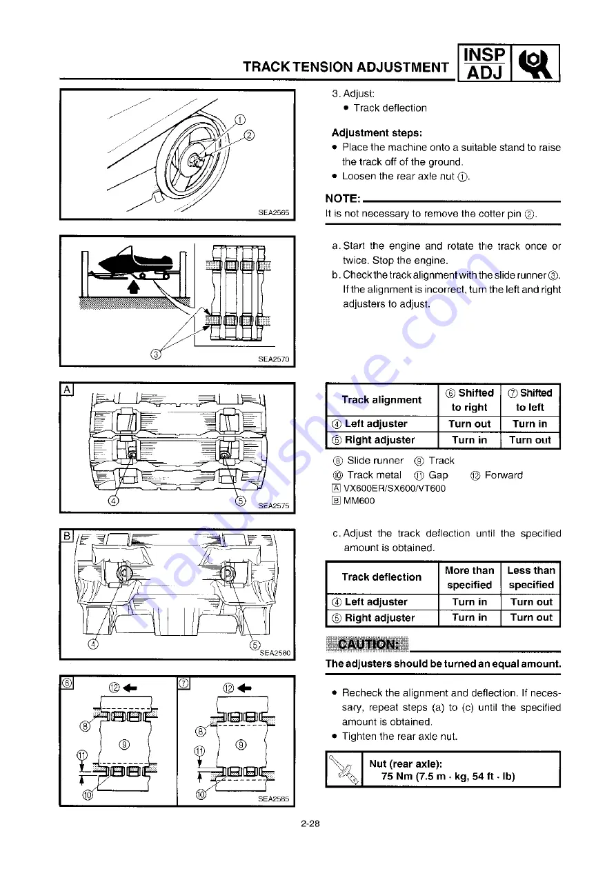 Yamaha VX600ERG 2001 Скачать руководство пользователя страница 42