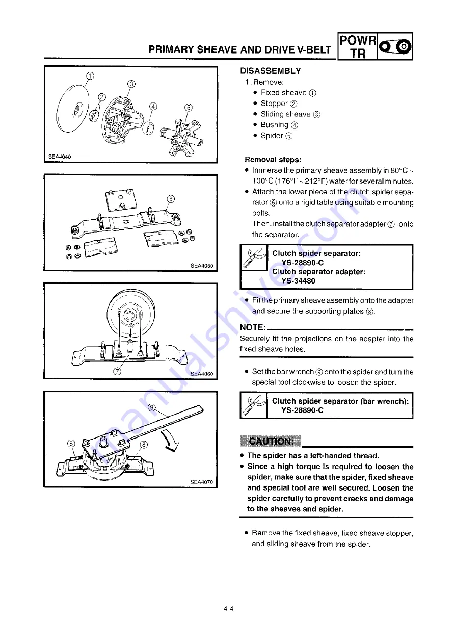 Yamaha VX600ERG 2001 Service Manual Download Page 101