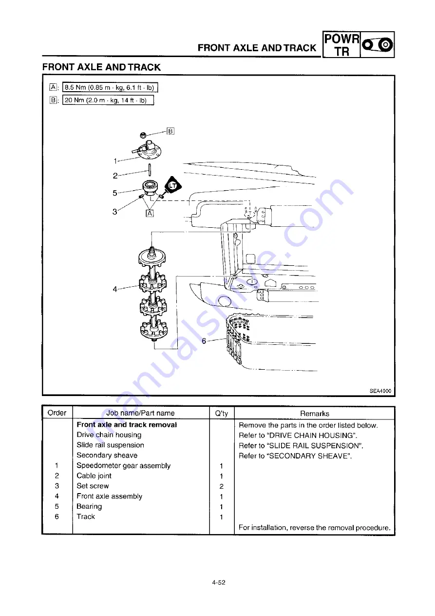 Yamaha VX600ERG 2001 Скачать руководство пользователя страница 149