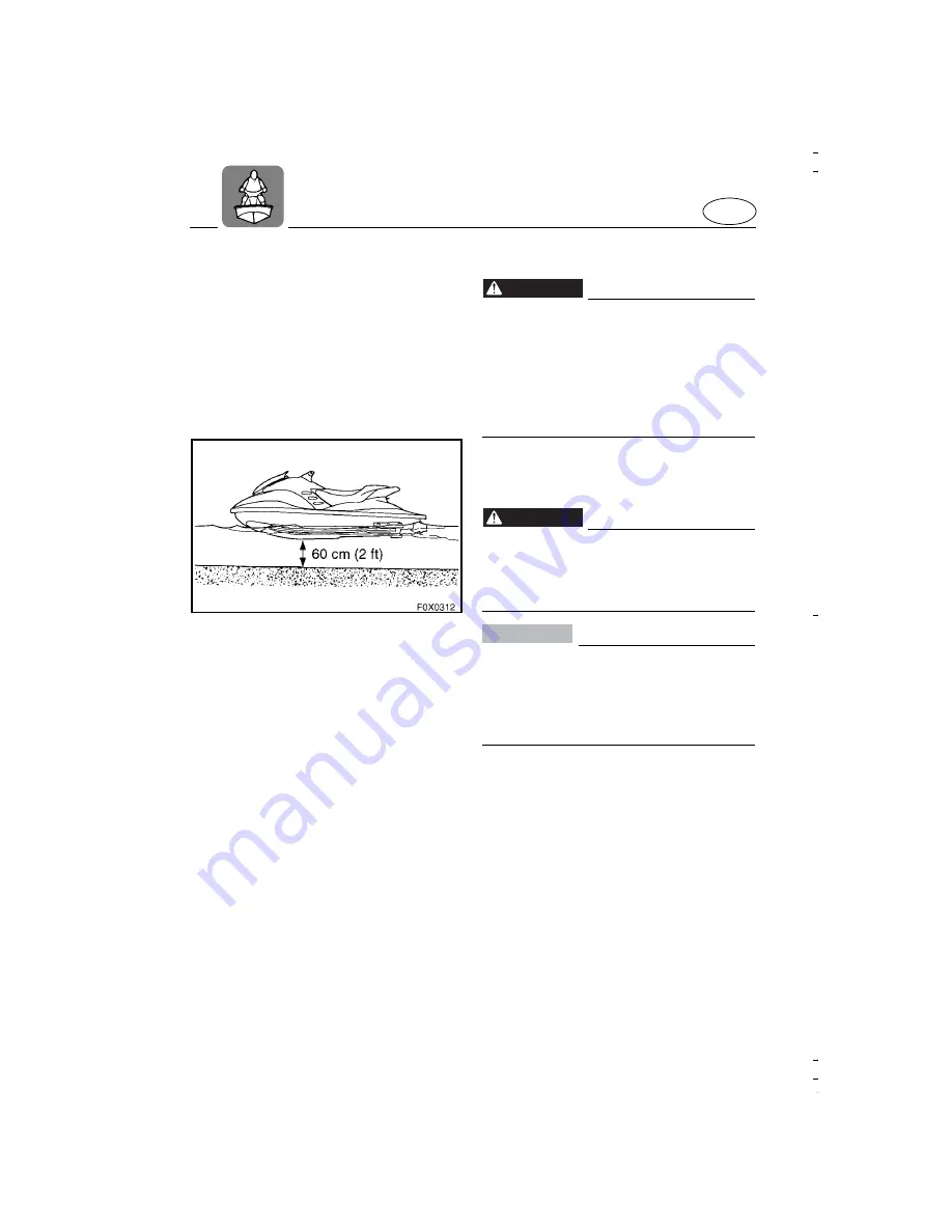 Yamaha WaveRunner GP800R 2001 Owner'S/Operator'S Manual Download Page 61