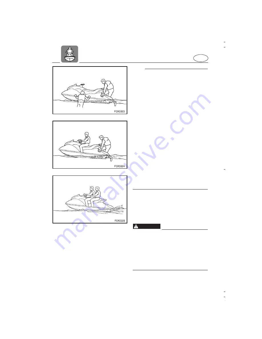 Yamaha WaveRunner GP800R 2001 Owner'S/Operator'S Manual Download Page 71