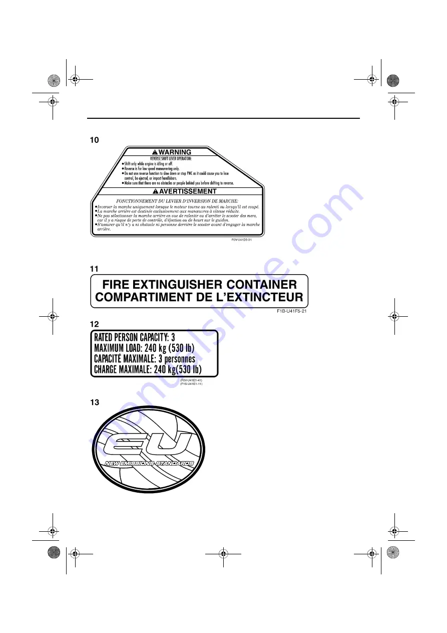 Yamaha WaveRunner VX Sport 2014 Owner'S/Operator'S Manual Download Page 14