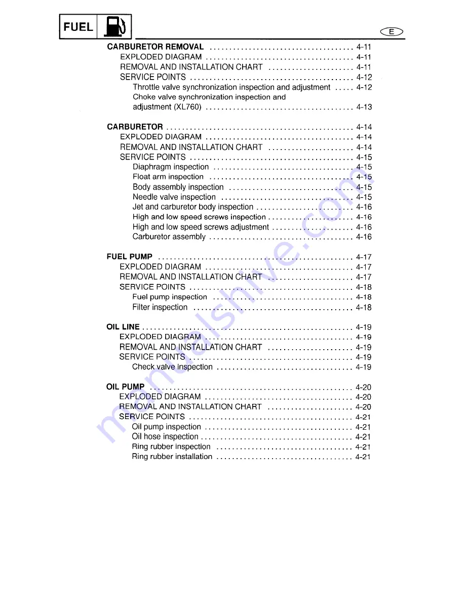 Yamaha WaveRunner XL760 Service Manual Download Page 48