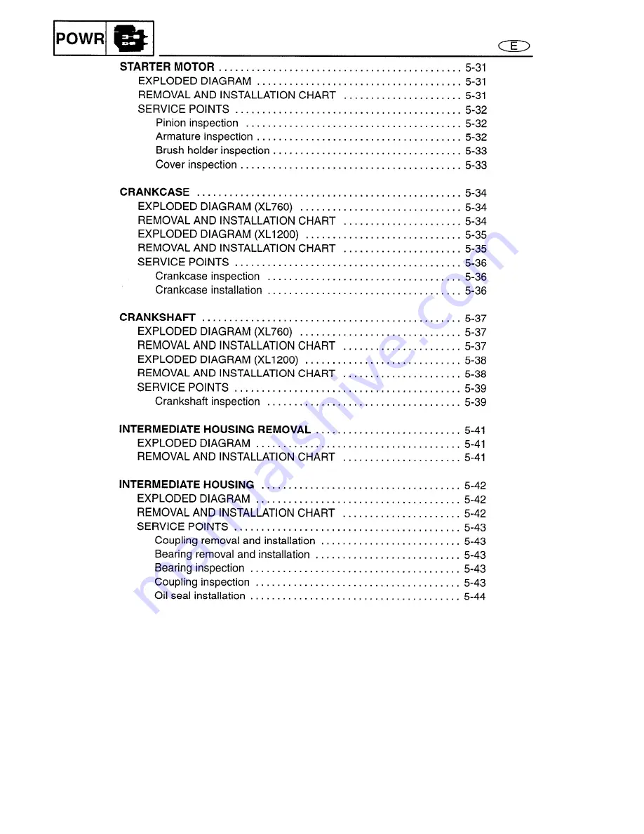 Yamaha WaveRunner XL760 Service Manual Download Page 72