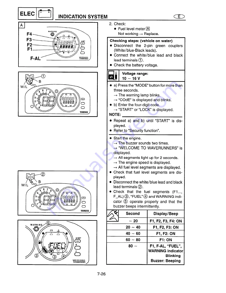 Yamaha WaveRunner XL760 Service Manual Download Page 156