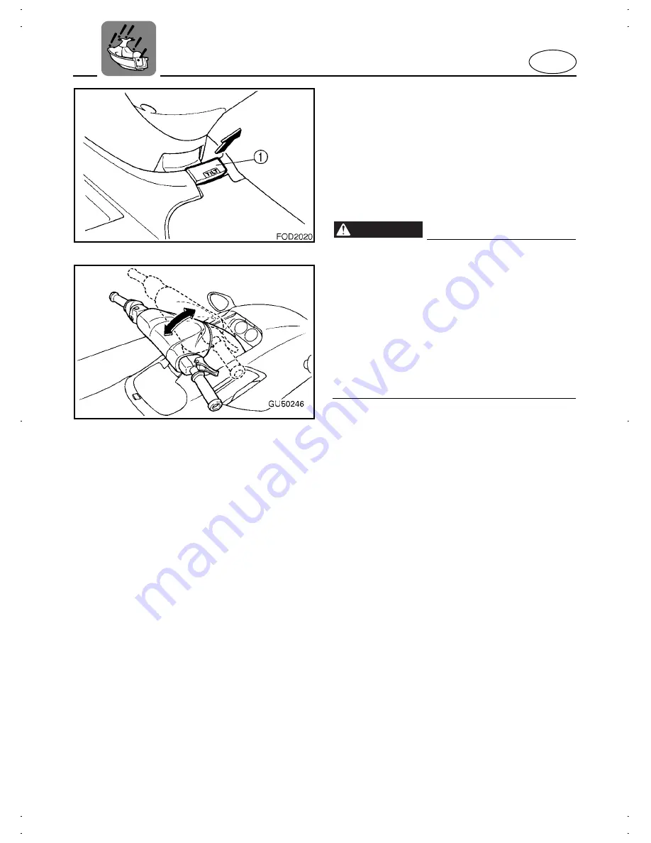 Yamaha WaveRunner XL800 2001 Owner'S/Operator'S Manual Download Page 40