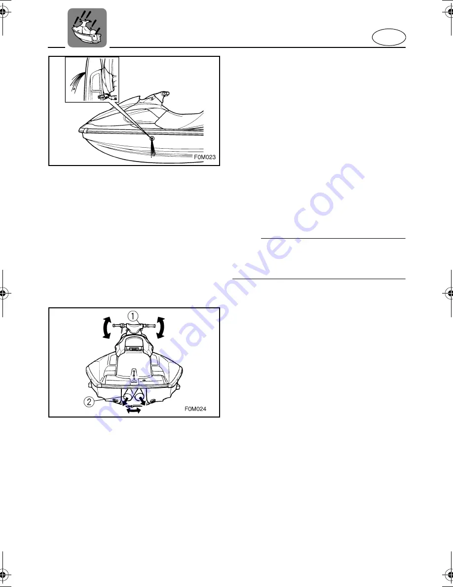 Yamaha XL700 WaveRunner 2003 Owner'S/Operator'S Manual Download Page 38