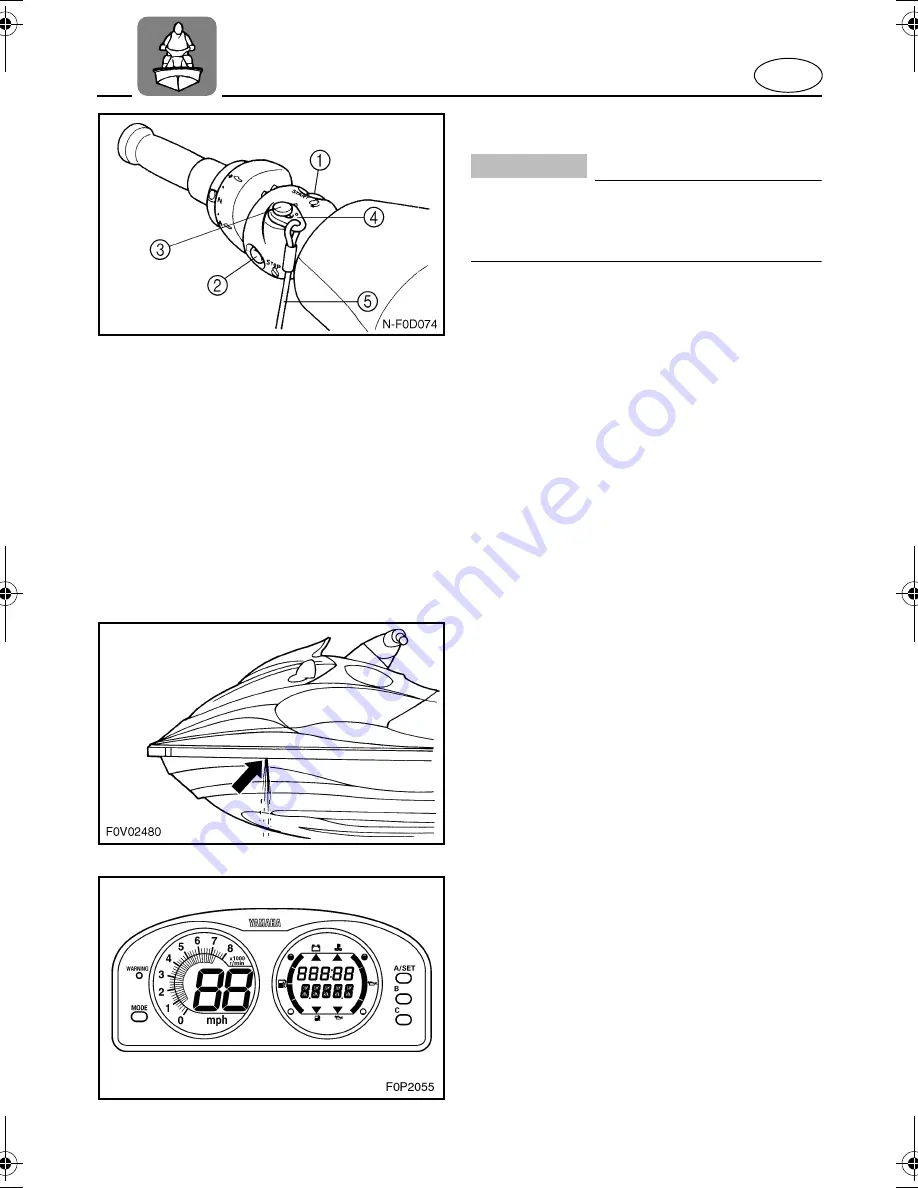 Yamaha XLT800 WaveRunner 2004 Owner'S/Operator'S Manual Download Page 72