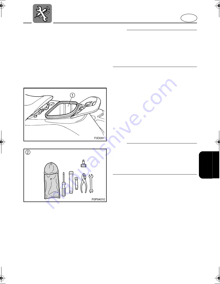 Yamaha XLT800 WaveRunner 2004 Owner'S/Operator'S Manual Download Page 103