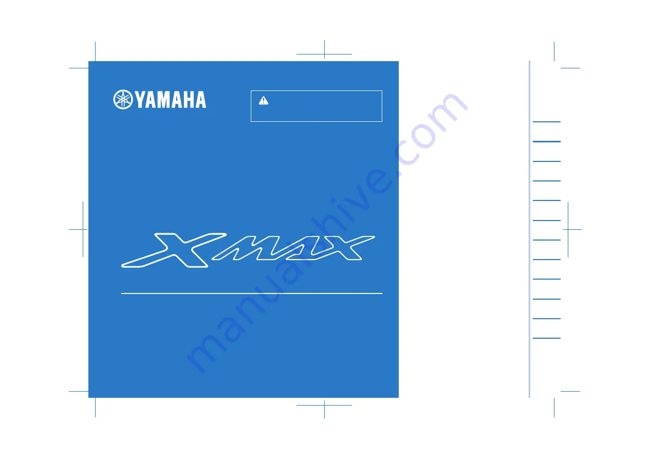 Yamaha XMAX 300 Owner'S Manual Download Page 1